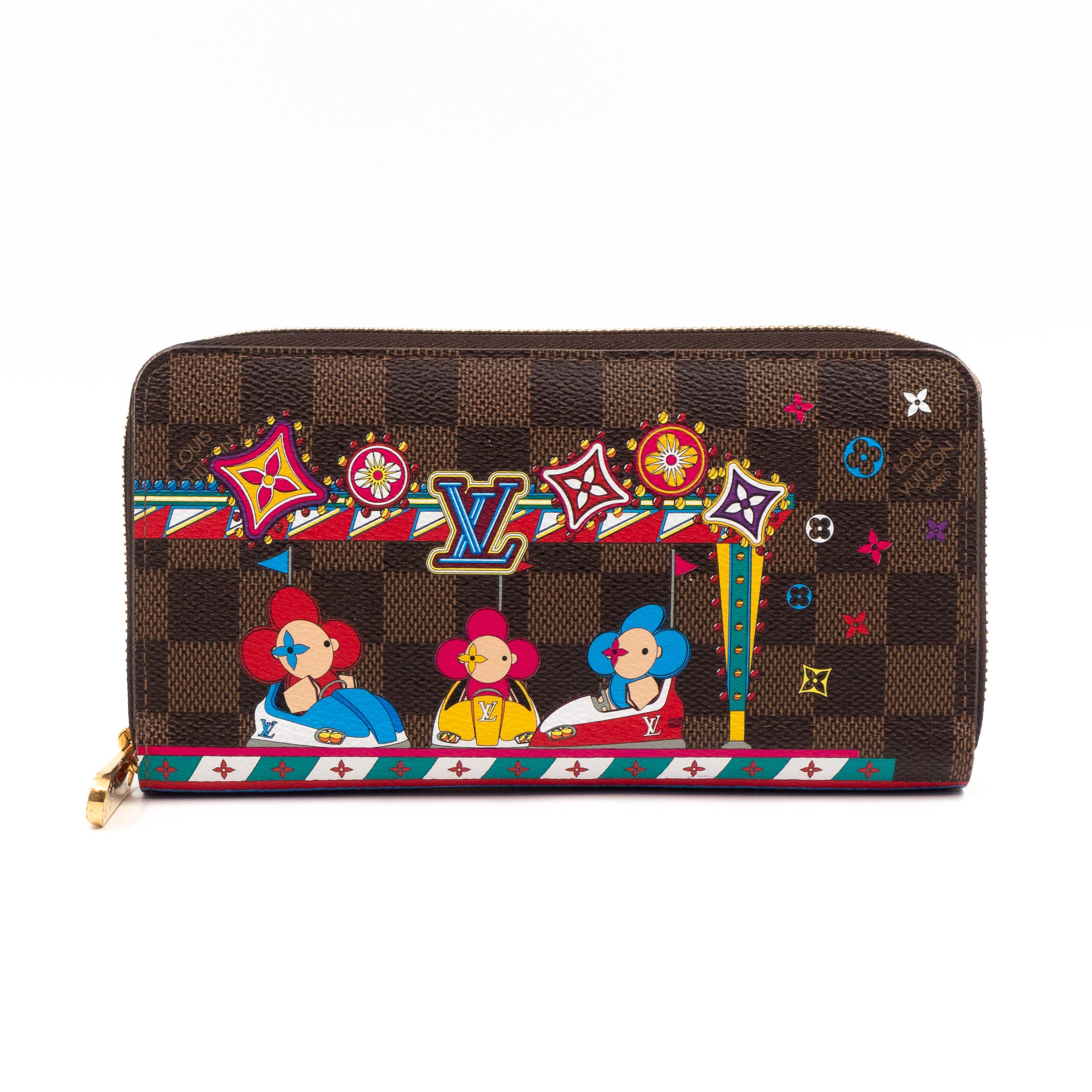 Zippy Wallet Damier Ebene Vivienne Amusement Park