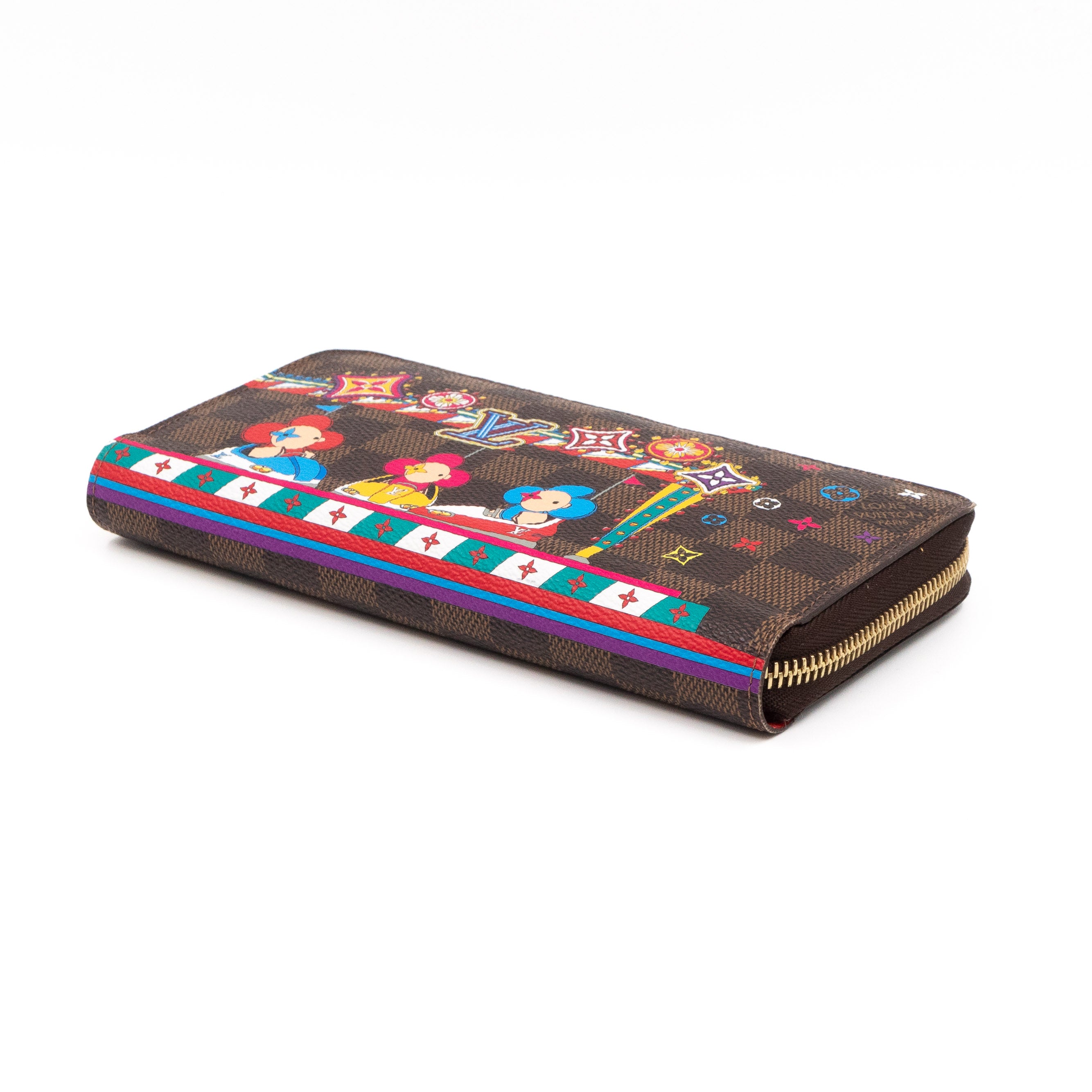 Zippy Wallet Damier Ebene Vivienne Amusement Park