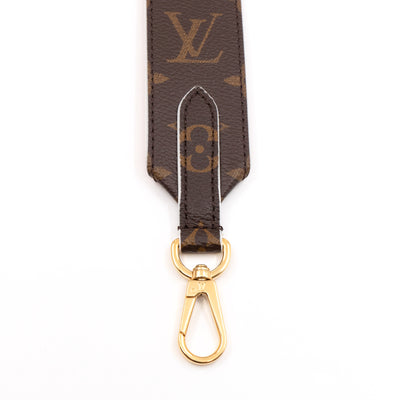 Bandoulière Shoulder Strap Monogram Red Leather