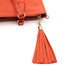 Soho Two Way Shoulder Bag Orange Leather