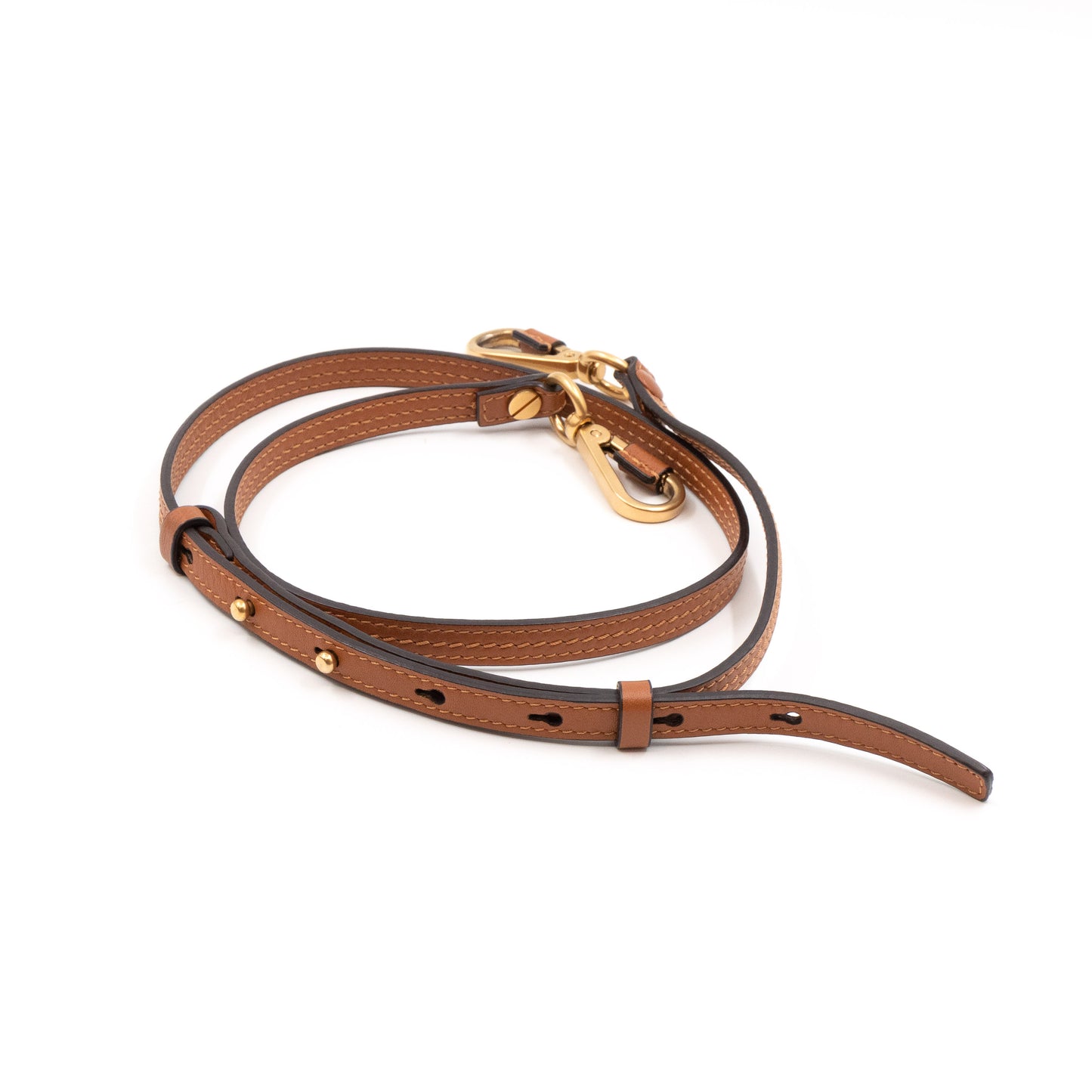 Small Nile Bracelet Bag Brown Leather