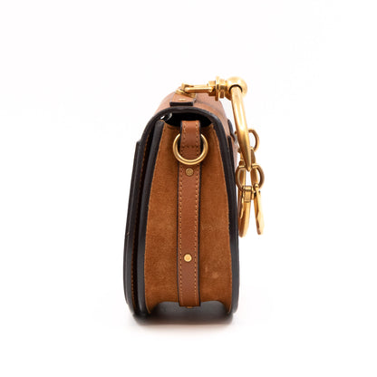 Small Nile Bracelet Bag Brown Leather