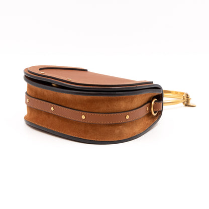 Small Nile Bracelet Bag Brown Leather