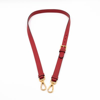 Two Way Tote Bag Fire Red Leather