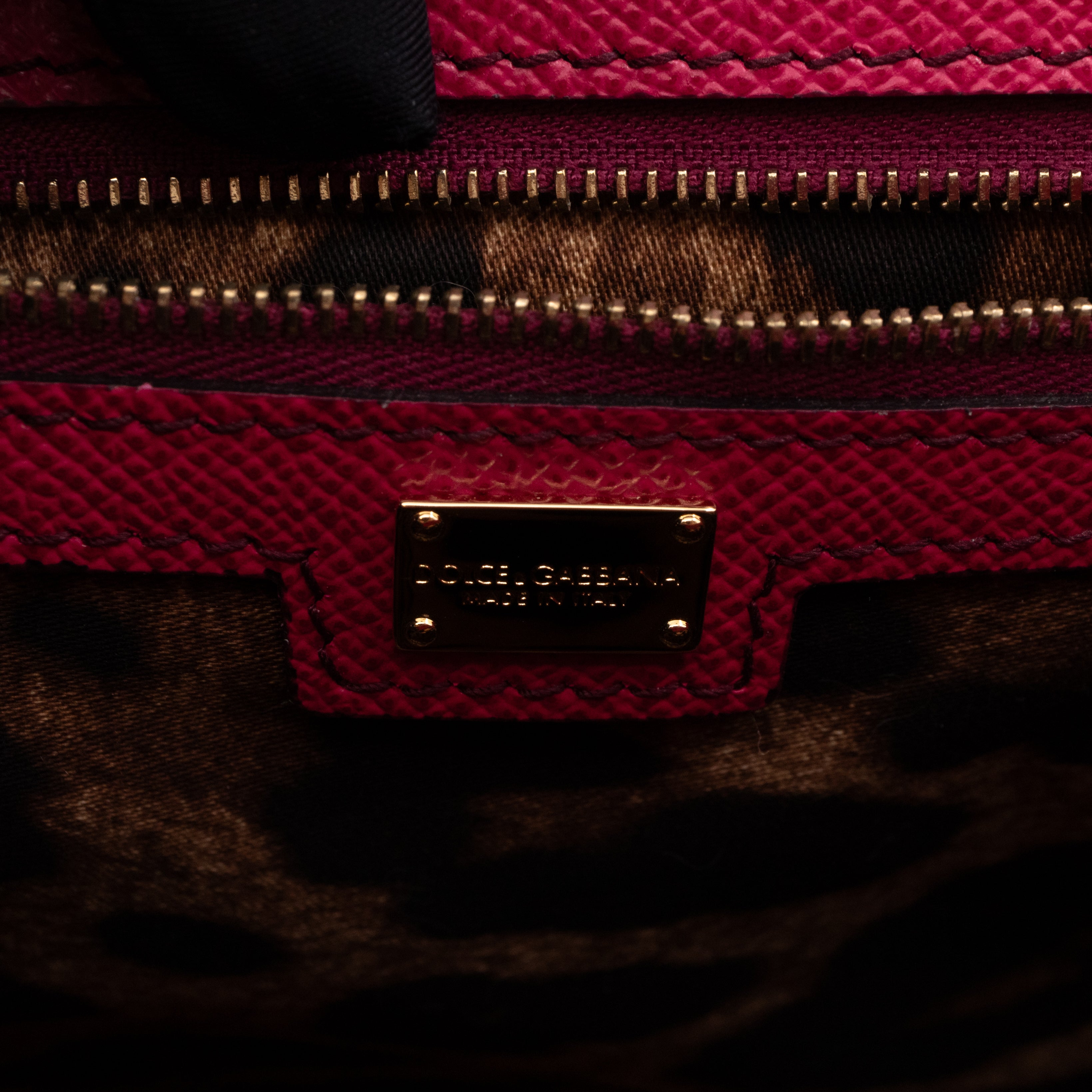 Sicily Medium Dauphine Leather Pink