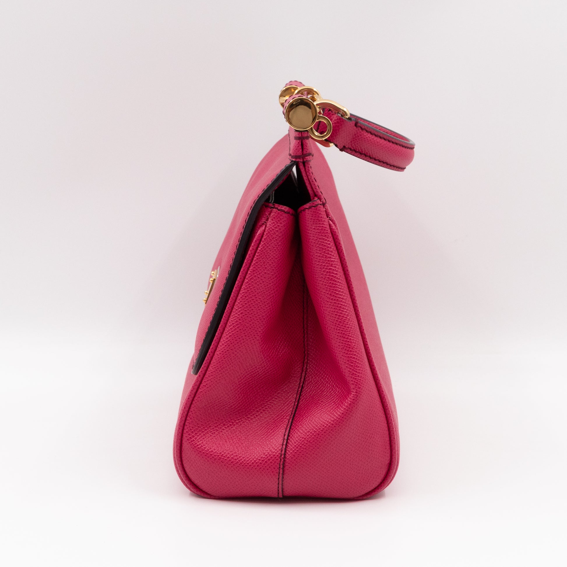Dolce & Gabbana - Sicily Medium Dauphine Leather Red