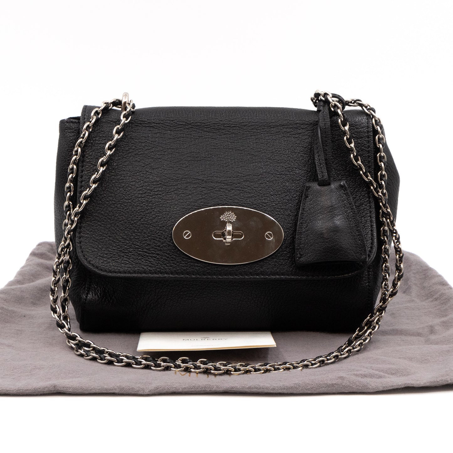 Lily Small Black Leather