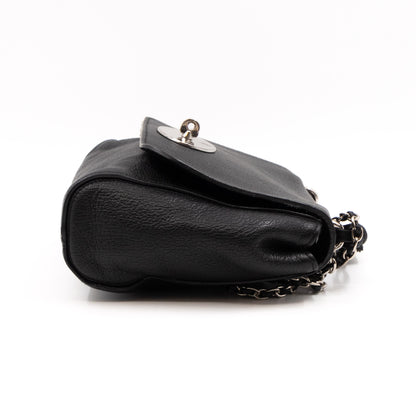 Lily Small Black Leather