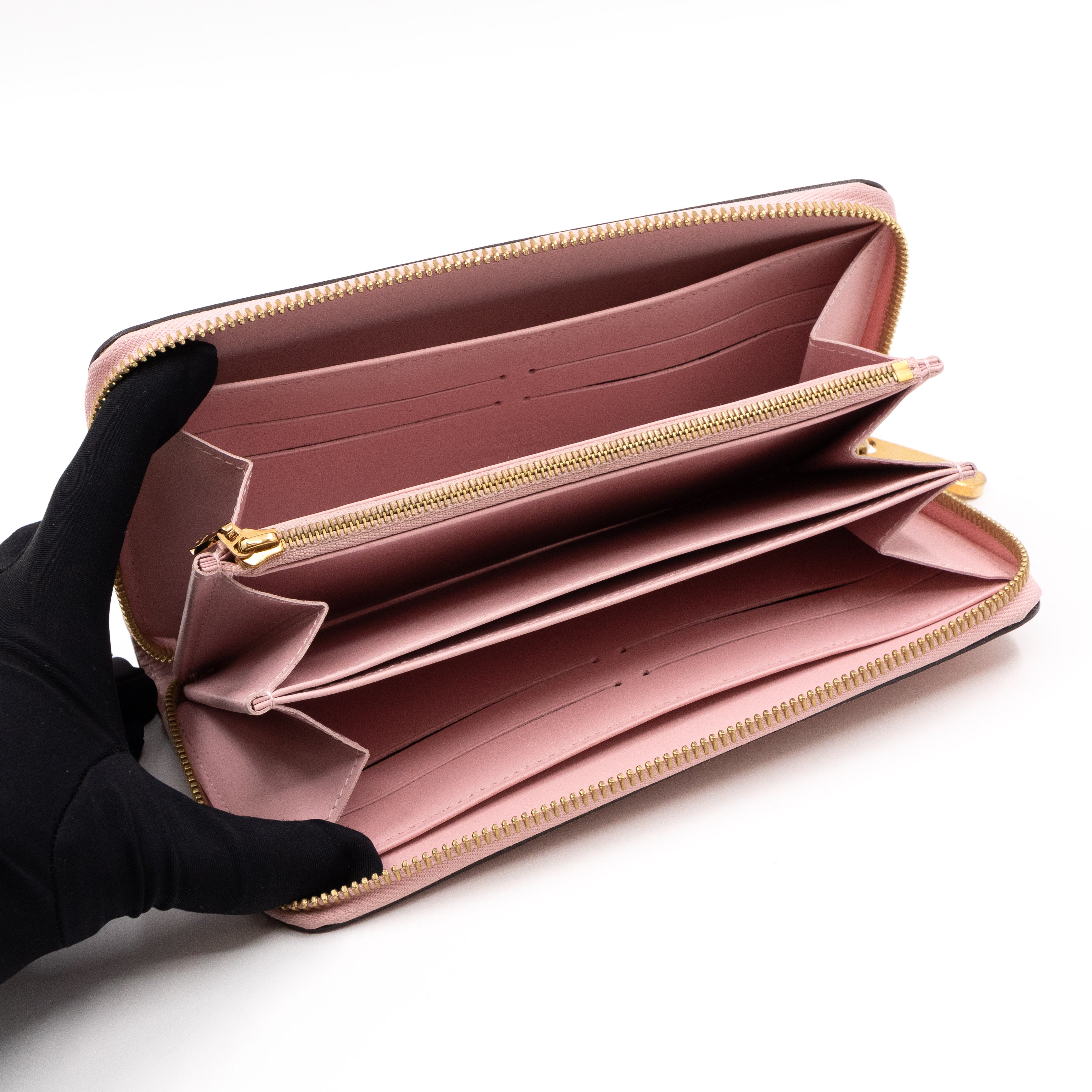 Zippy Wallet Vernis Rose Angelique