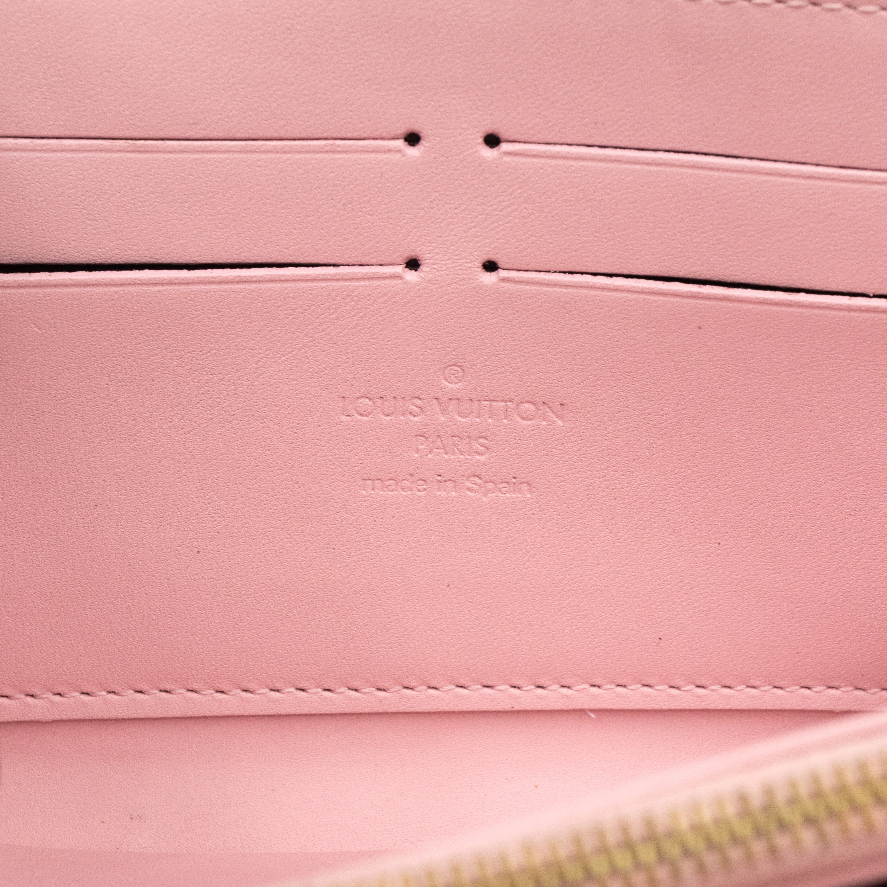 Zippy Wallet Vernis Rose Angelique