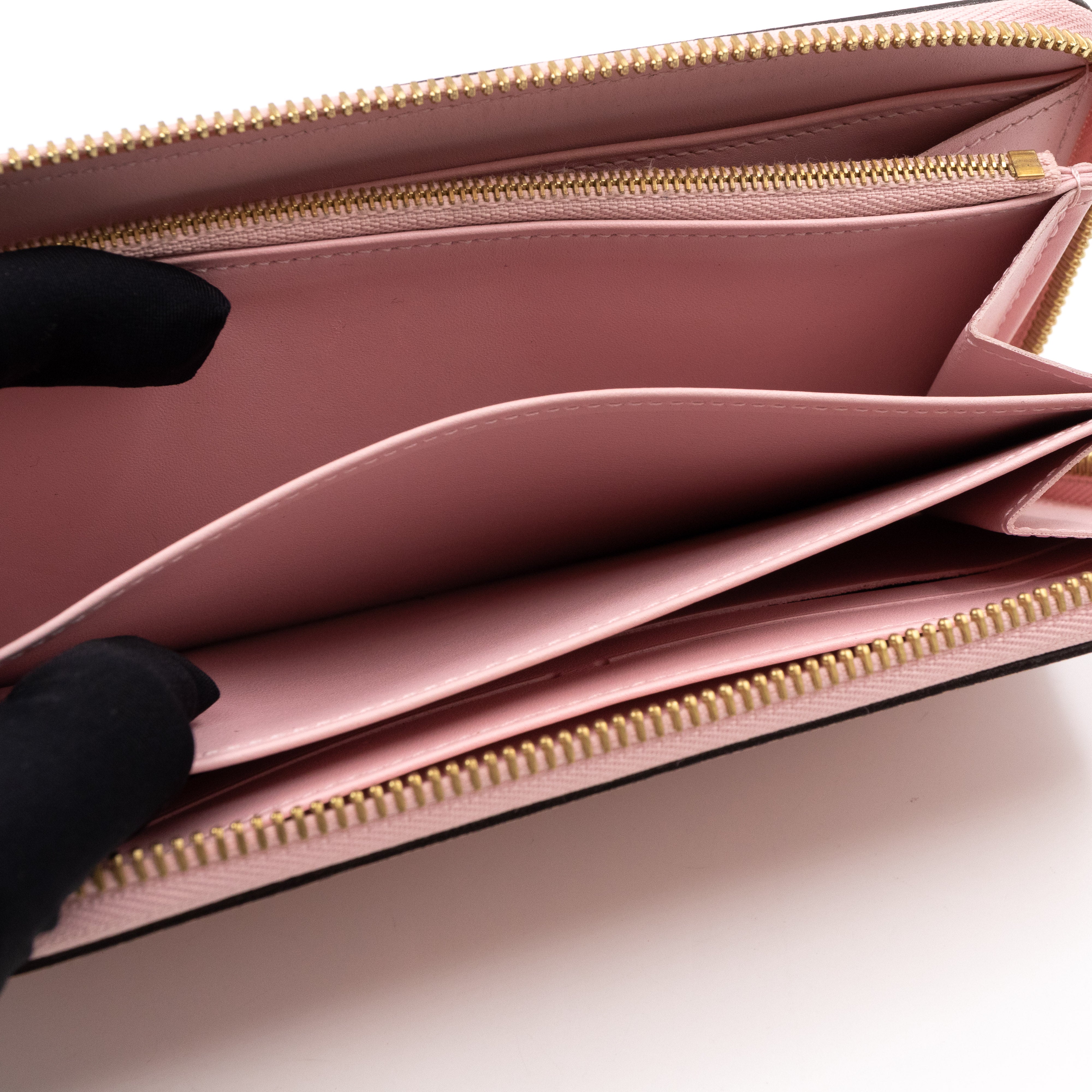 Zippy Wallet Vernis Rose Angelique