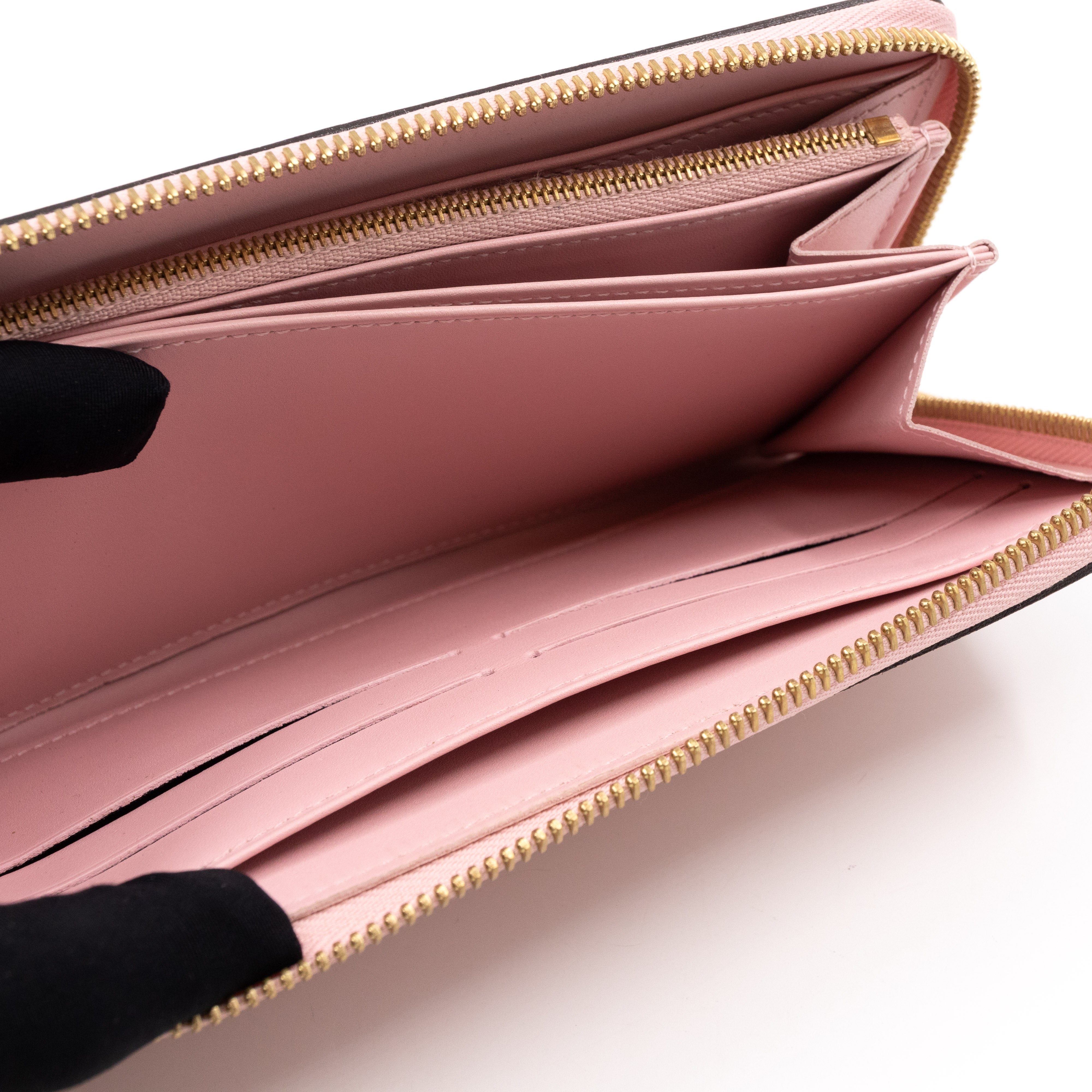Zippy Wallet Vernis Rose Angelique