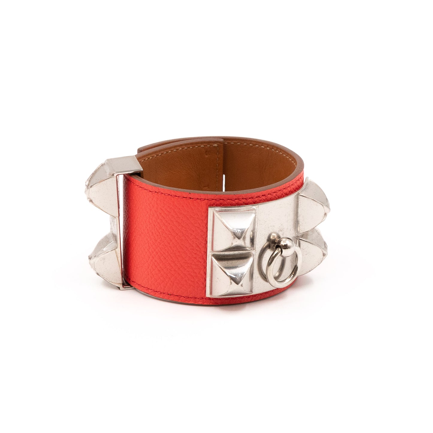 Collier de Chien Silver & Coral Bracelet