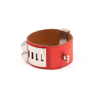 Collier de Chien Silver & Coral Bracelet