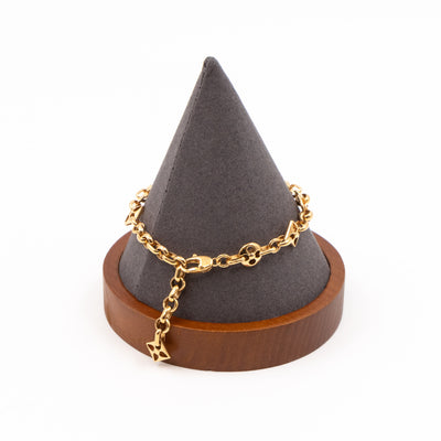 Crazy In Lock Bracelet Gold