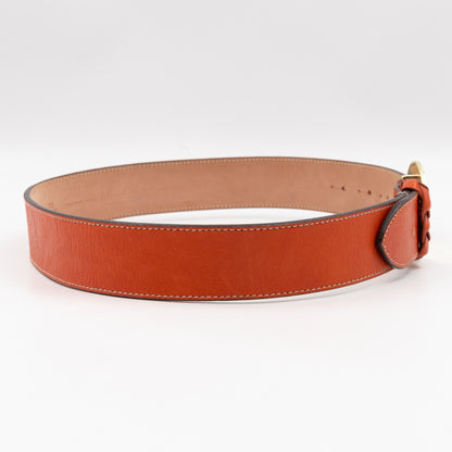 Daria Burnt Orange Leather Belt 70/28