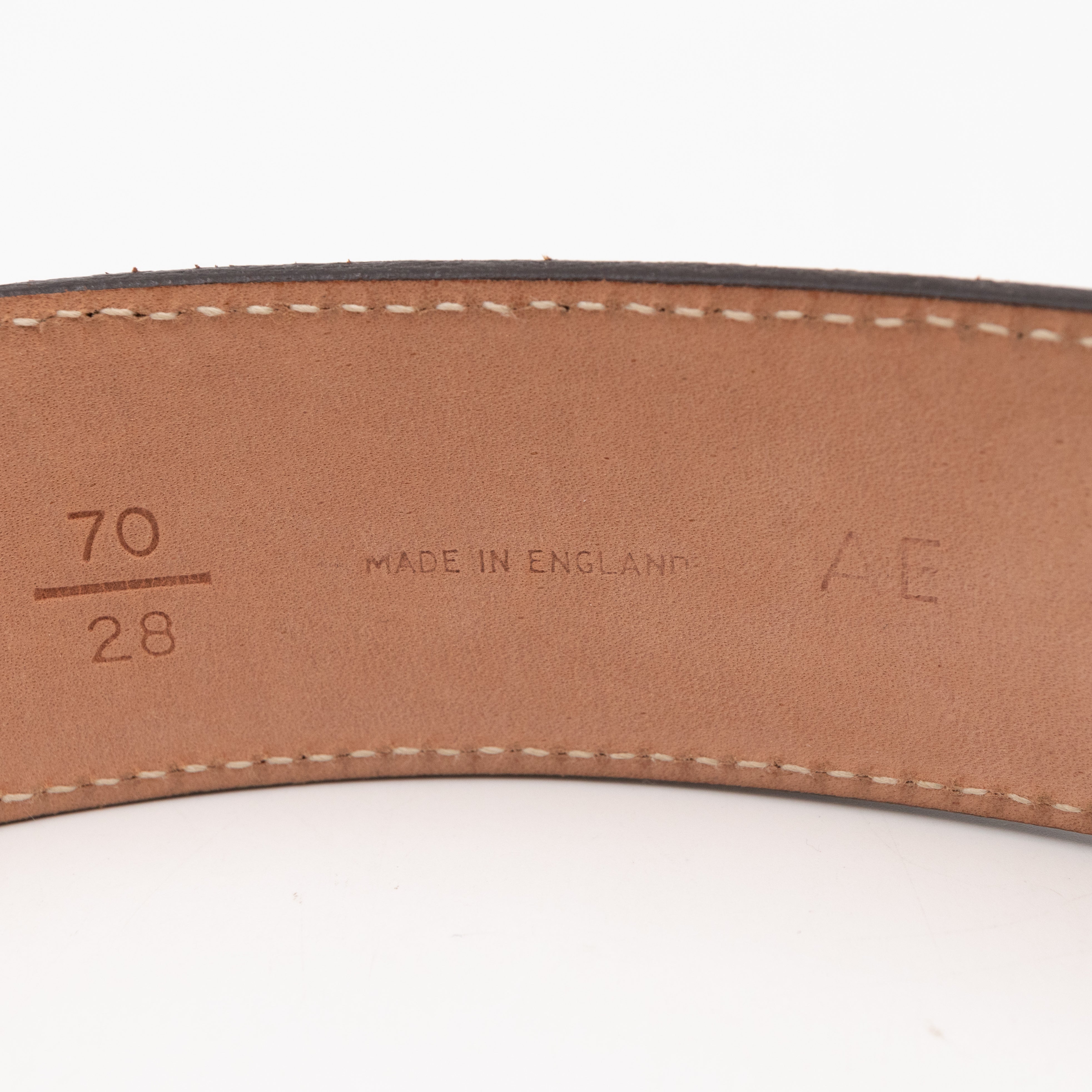 Daria Burnt Orange Leather Belt 70/28