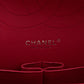 Classic Double Flap Jumbo Red Caviar Leather