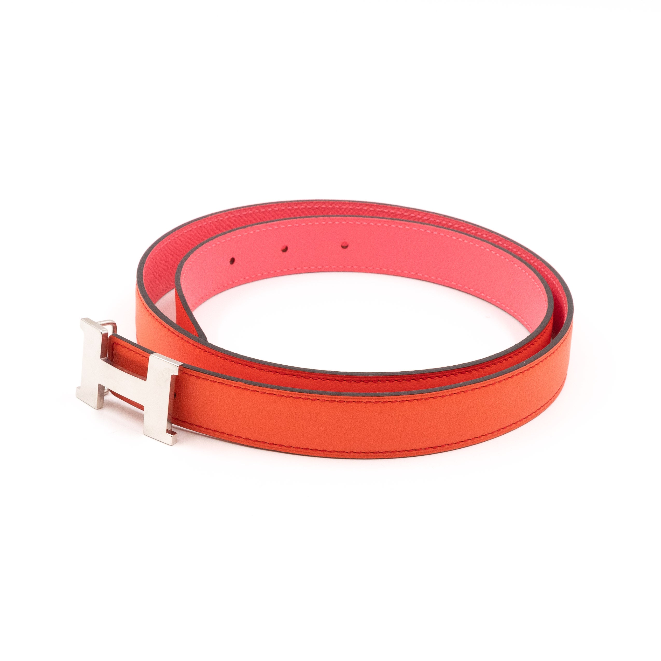 Mini Constance Buckle & Reversible Leather Belt 80 cm