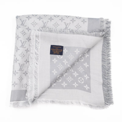 Monogram Shine Shawl Glacier