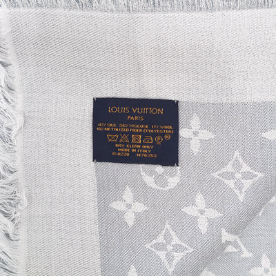 Monogram Shine Shawl Glacier