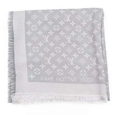 Monogram Shine Shawl Glacier