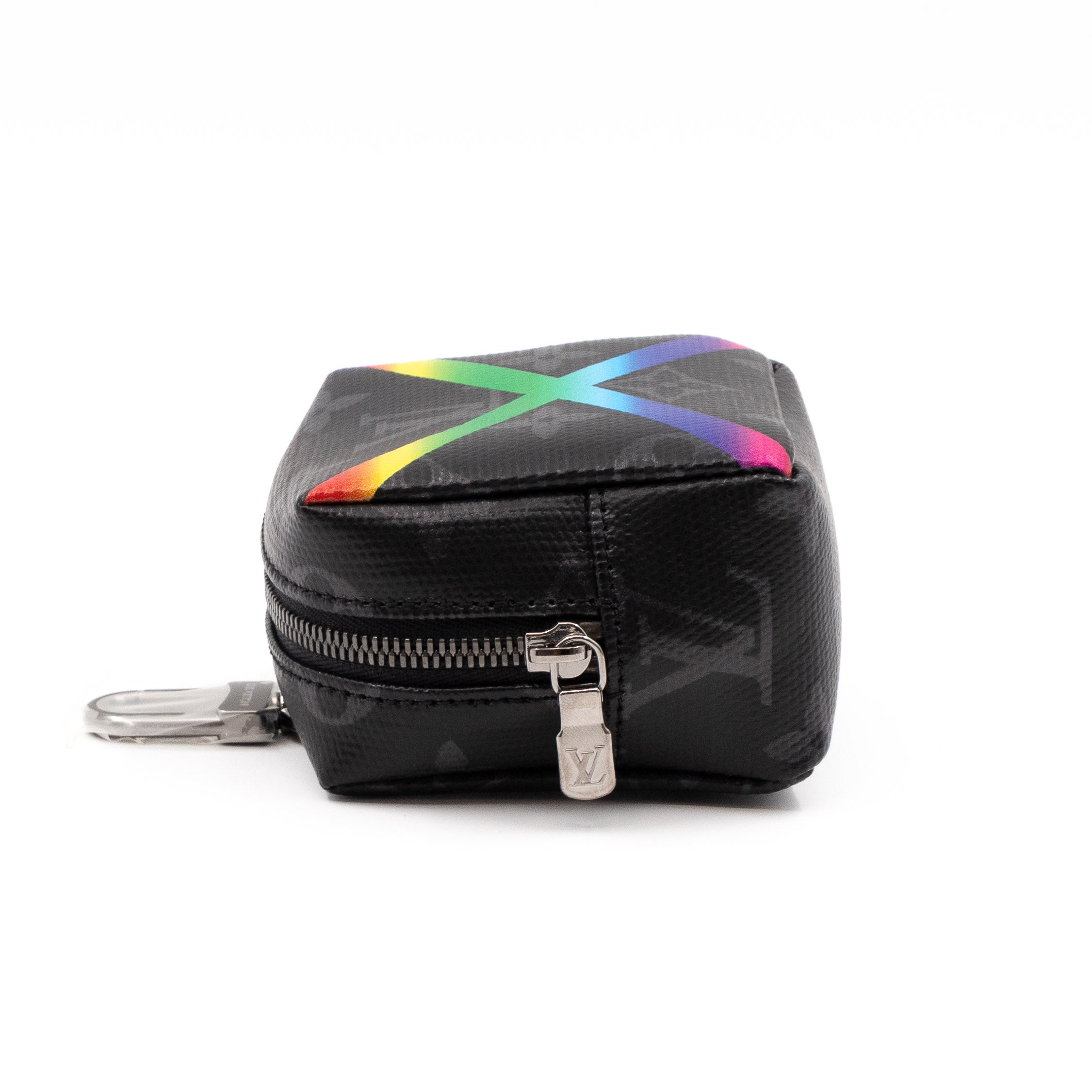 Rainbow Box Pouch Bag Charm Key Ring Monogram Eclipse
