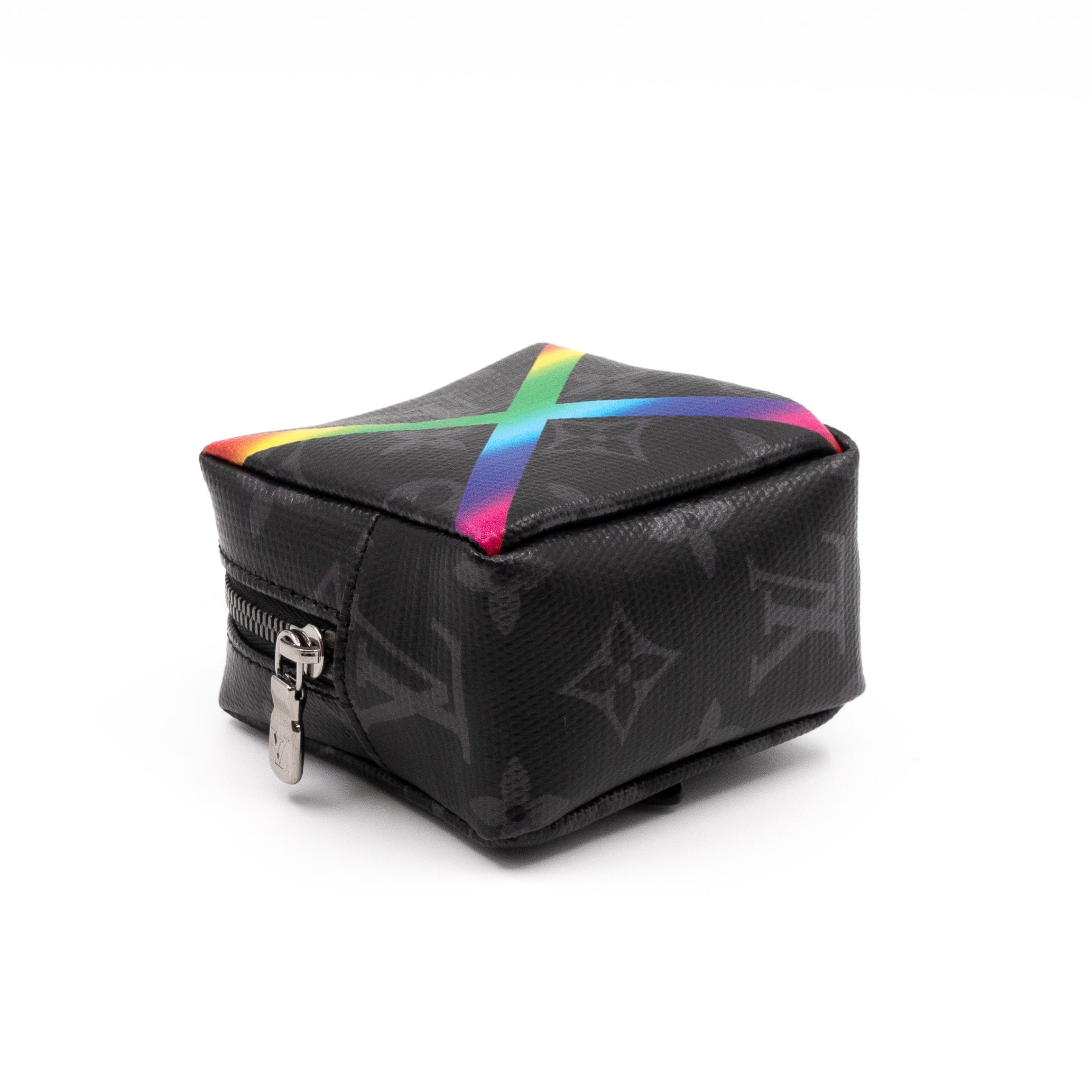 Rainbow Box Pouch Bag Charm Key Ring Monogram Eclipse