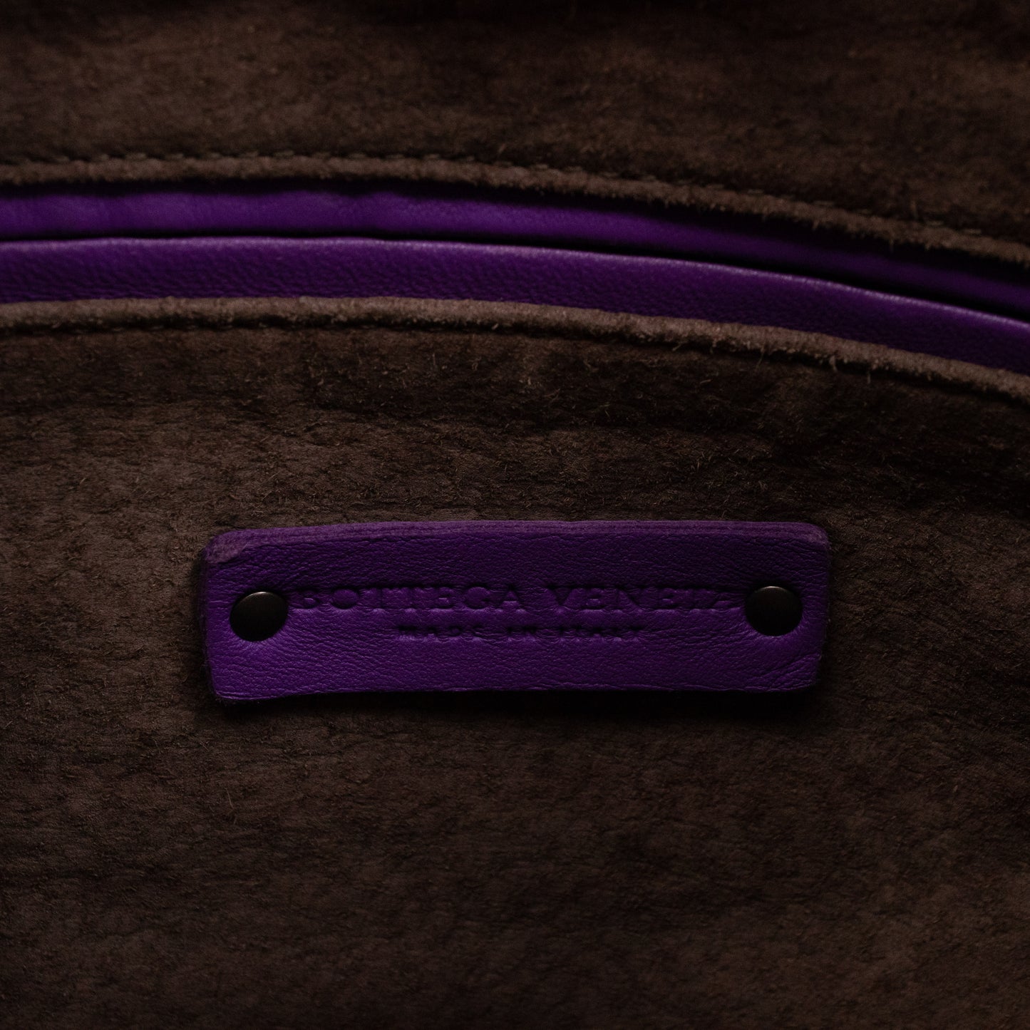 Veneta Hobo Bag Intrecciato Purple Leather