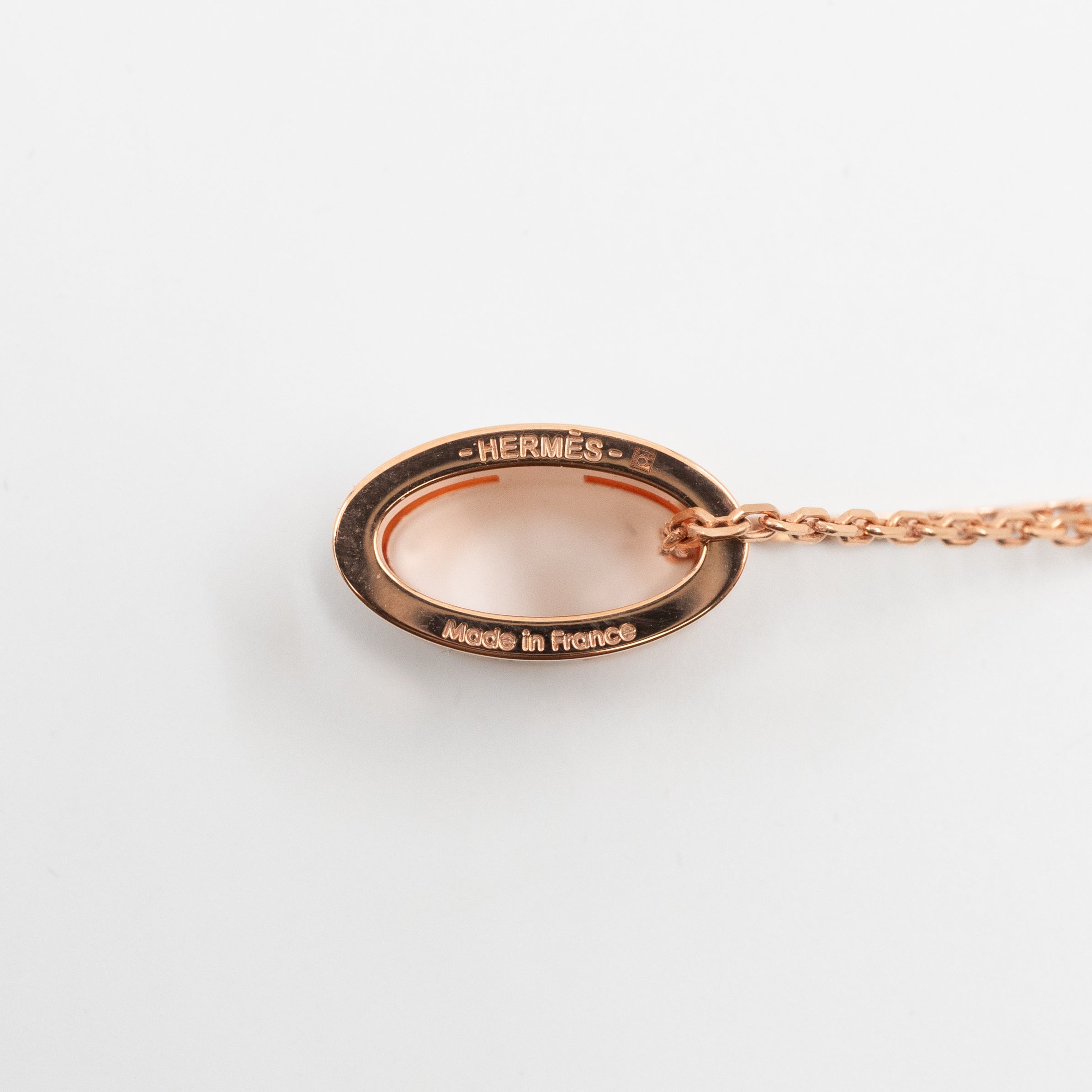 Pop H Necklace Black Rose Gold