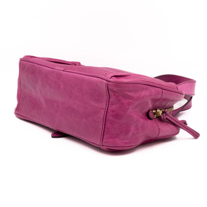 Mabel Mini Fuchsia Antique Leather