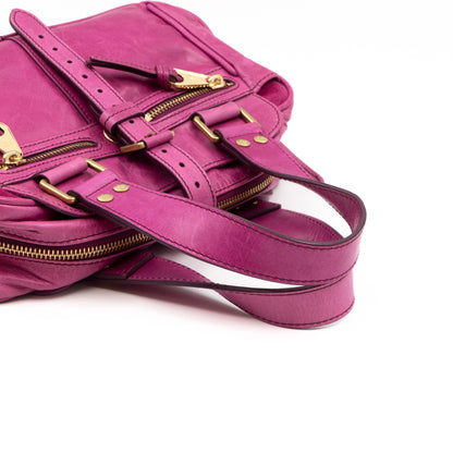 Mabel Mini Fuchsia Antique Leather