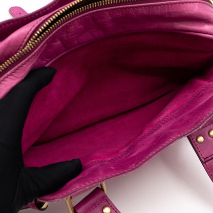 Mabel Mini Fuchsia Antique Leather