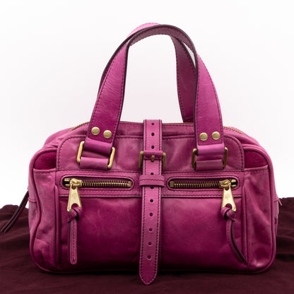 Mabel Mini Fuchsia Antique Leather