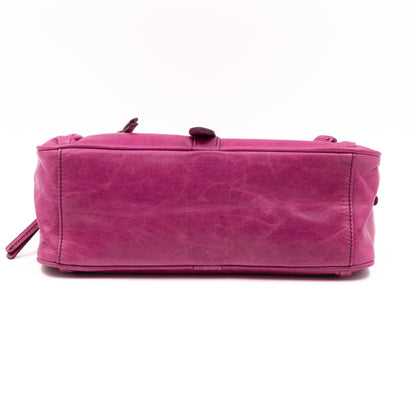 Mabel Mini Fuchsia Antique Leather