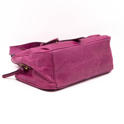 Mabel Mini Fuchsia Antique Leather