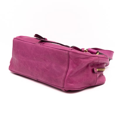 Mabel Mini Fuchsia Antique Leather