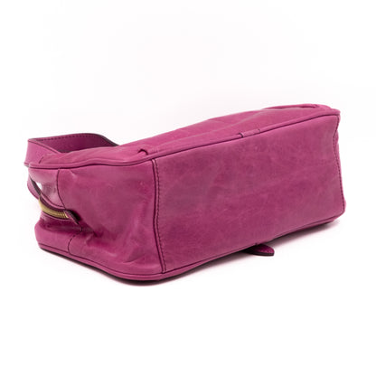 Mabel Mini Fuchsia Antique Leather