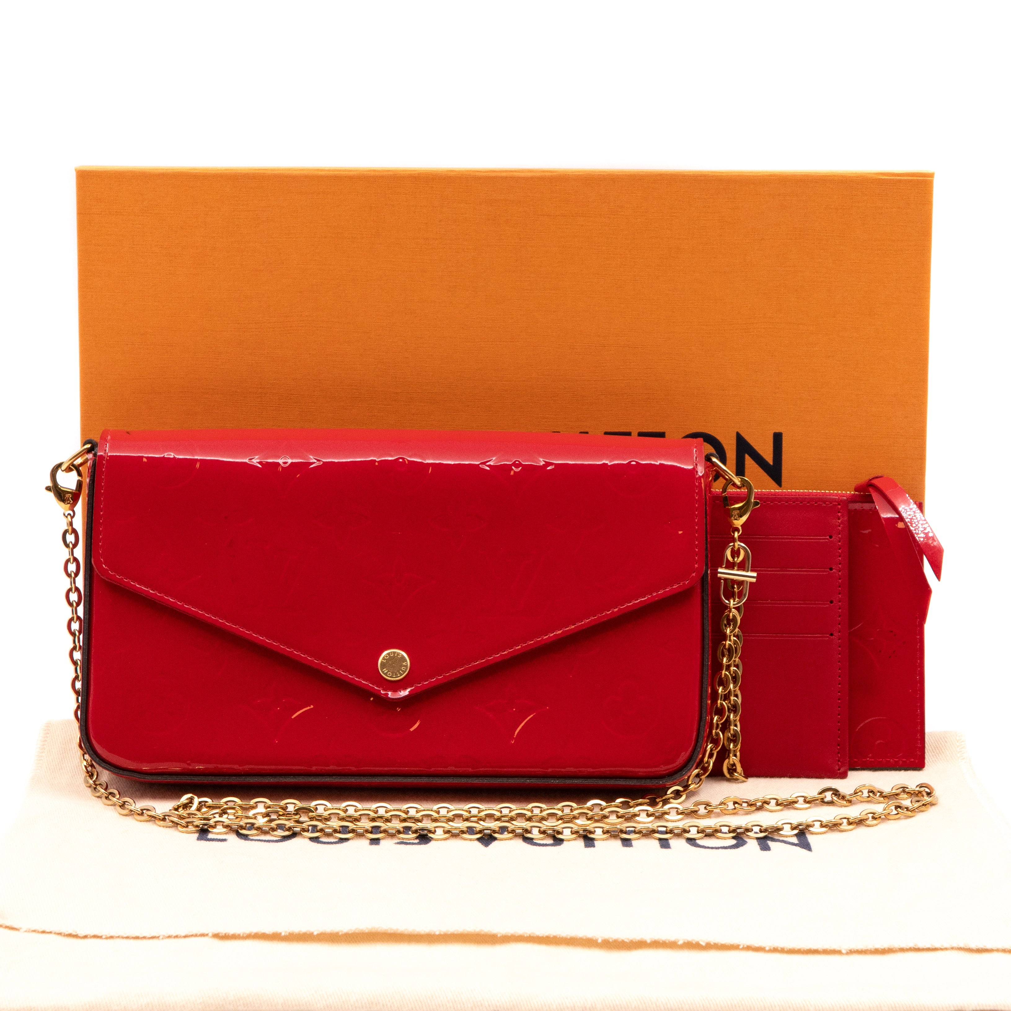Pochette Felicie Vernis Red