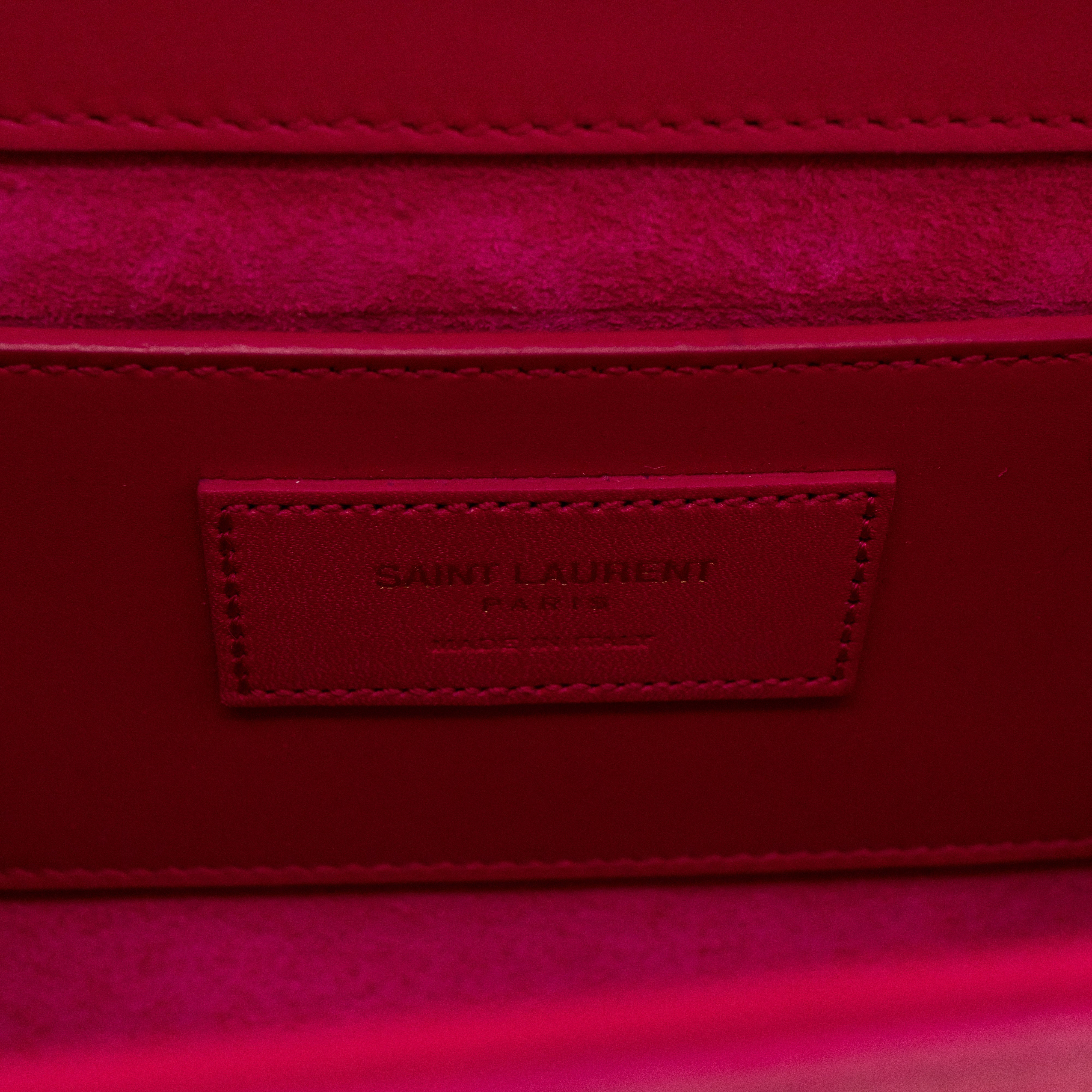 Kate Medium Tassel Pink Leather