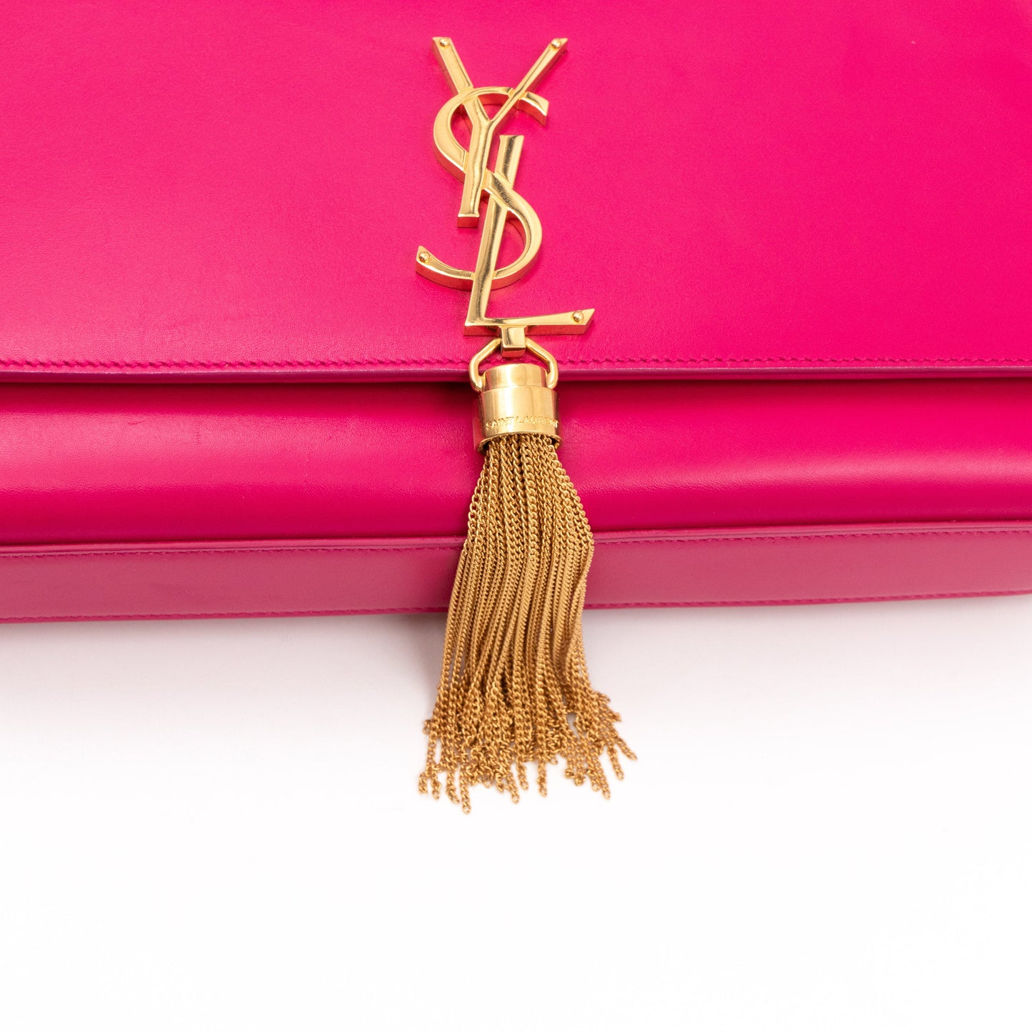 Kate Medium Tassel Pink Leather