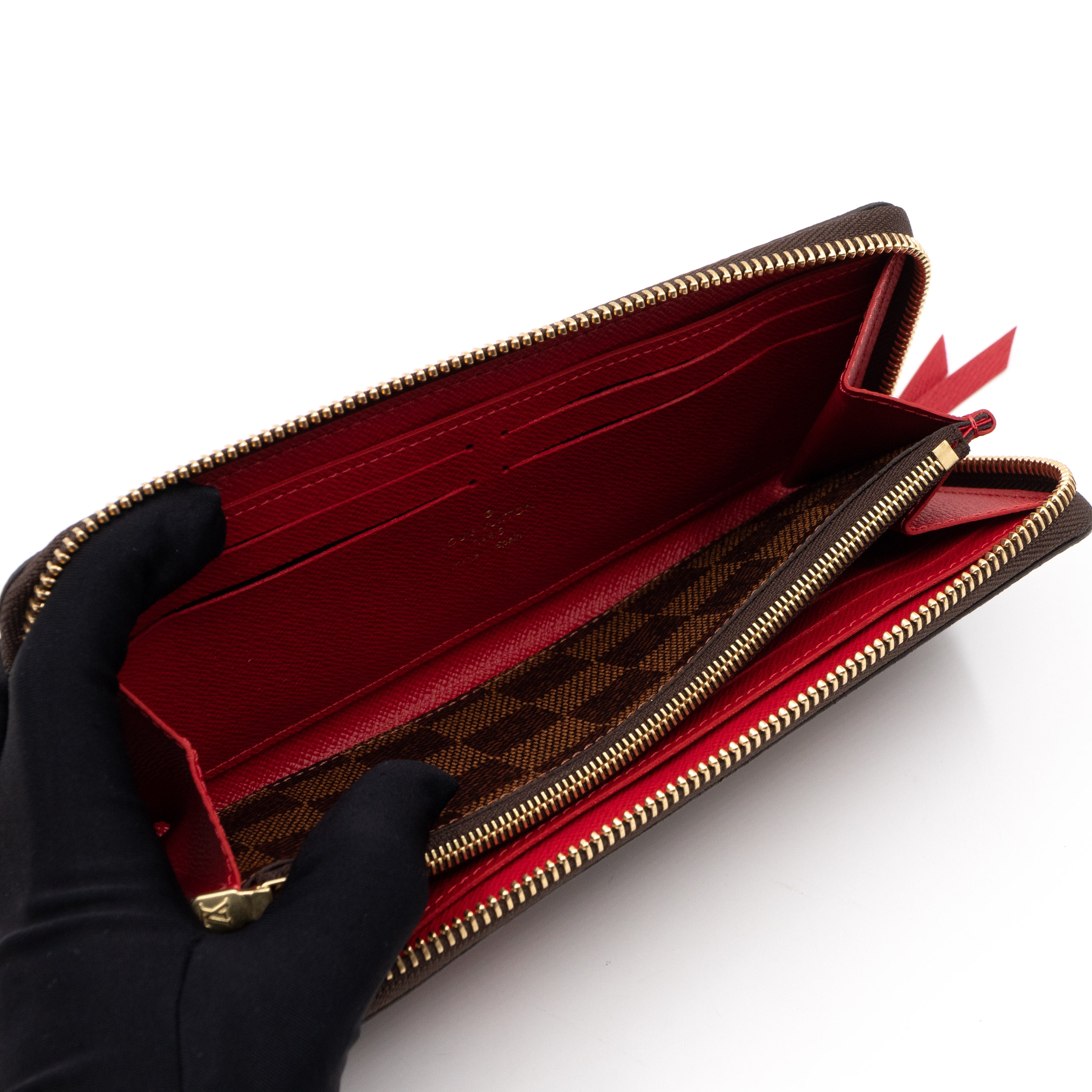 Clemence Wallet Damier Ebene Patches