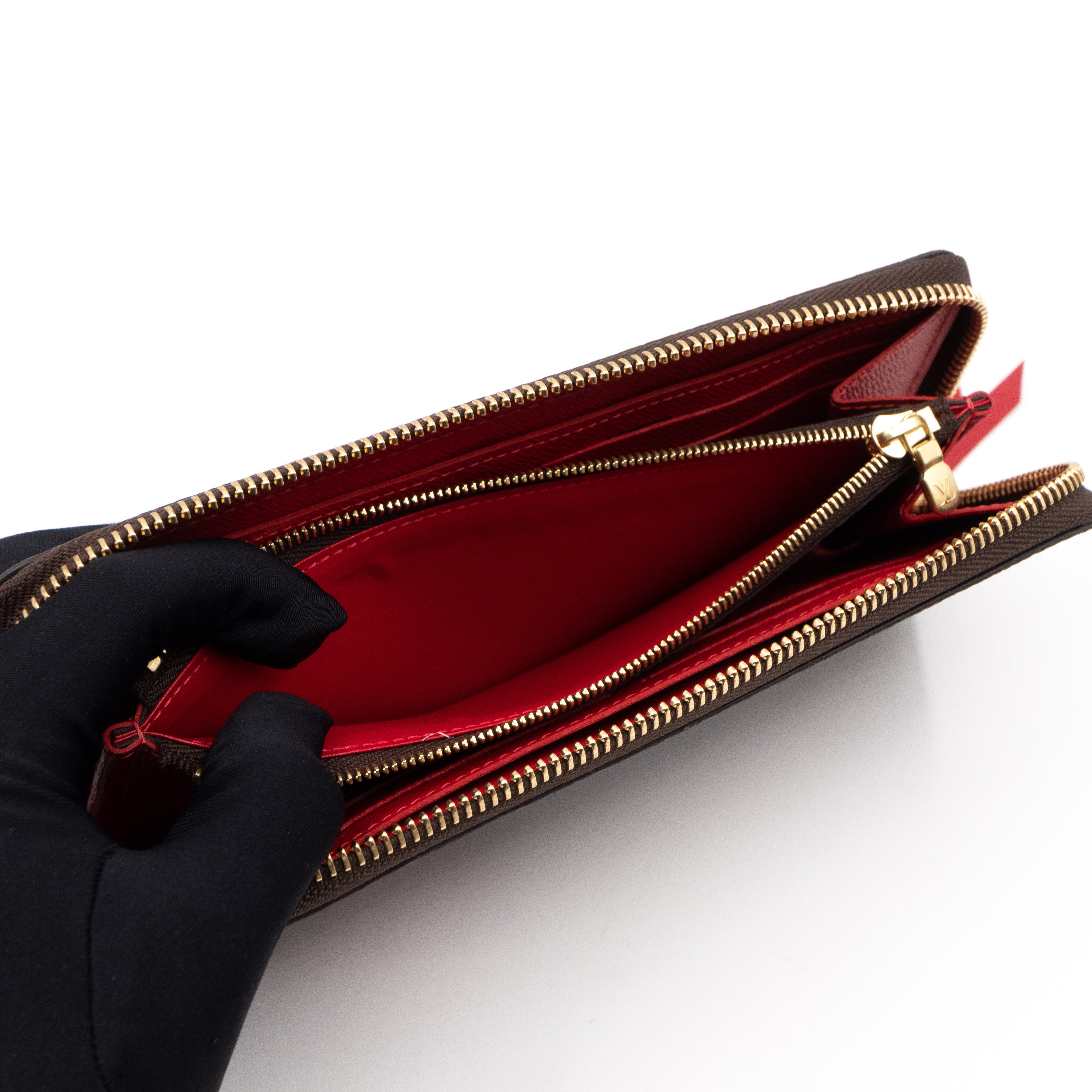Clemence Wallet Damier Ebene Patches