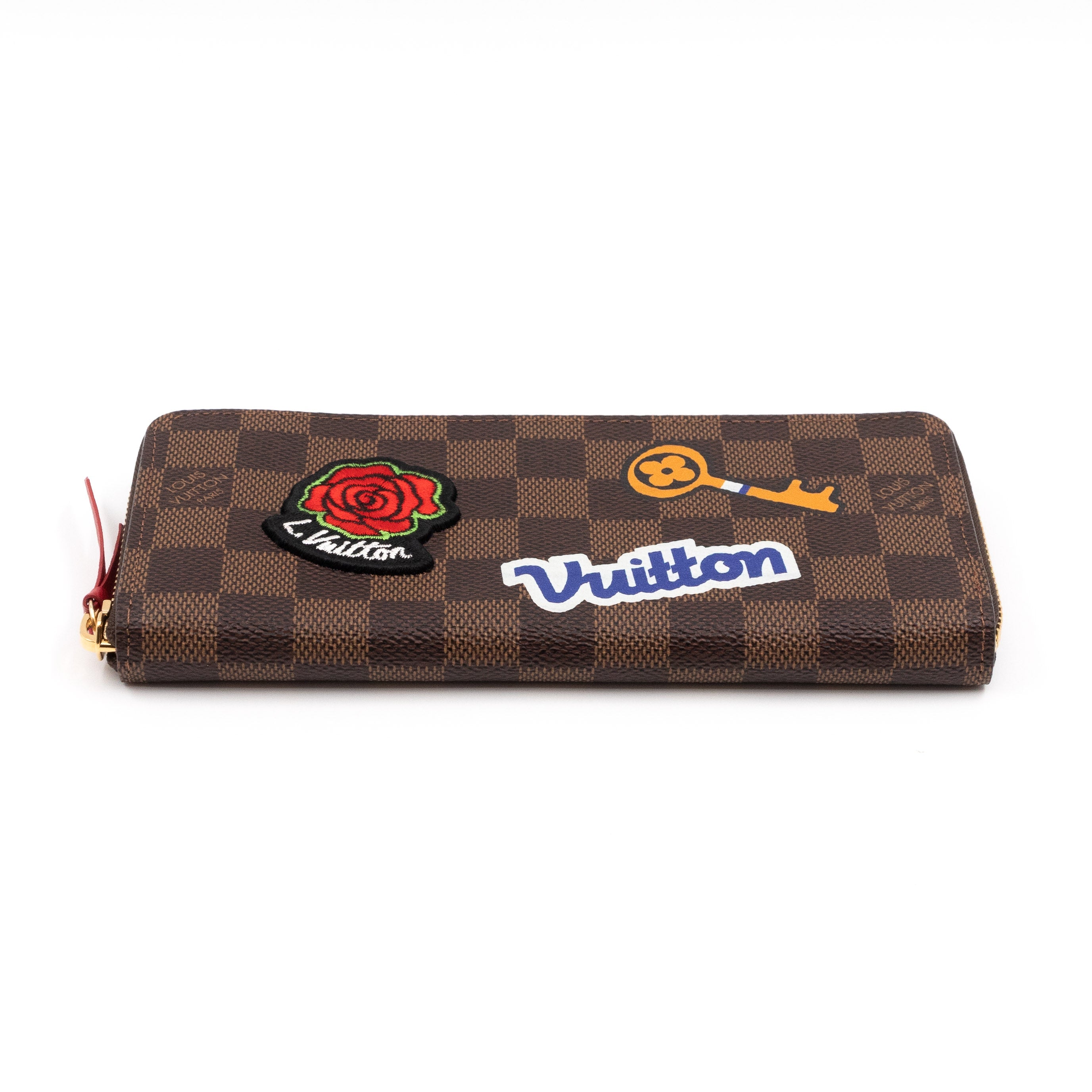 Louis Vuitton Louis Vuitton Clemence Wallet Damier Ebene Patches