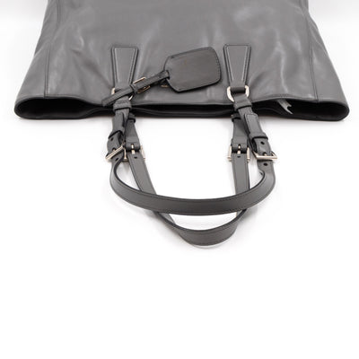 Shopping Tote Grey Soft Calfskin