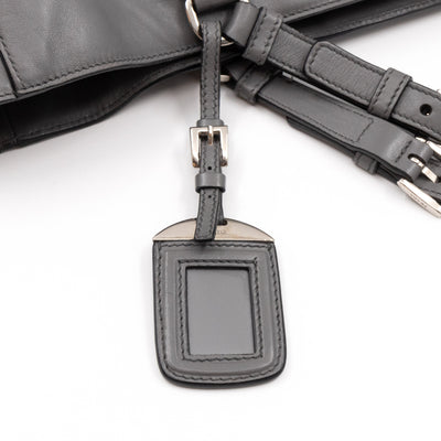 Shopping Tote Grey Soft Calfskin