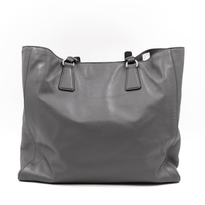 Shopping Tote Grey Soft Calfskin