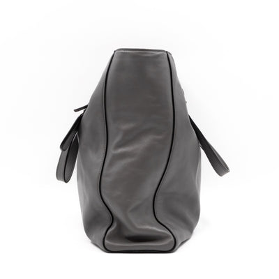 Shopping Tote Grey Soft Calfskin