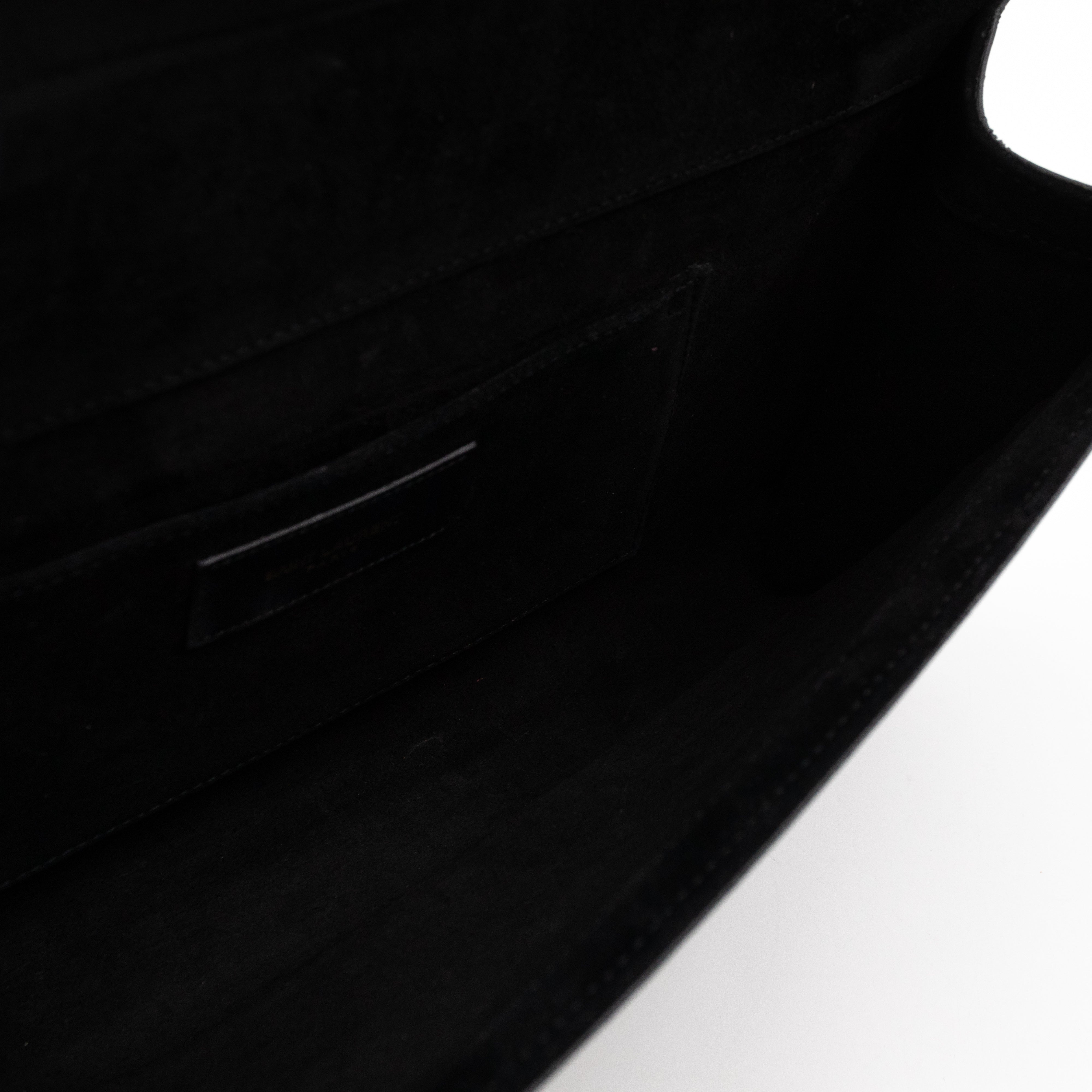 Chyc Clutch Black Leather