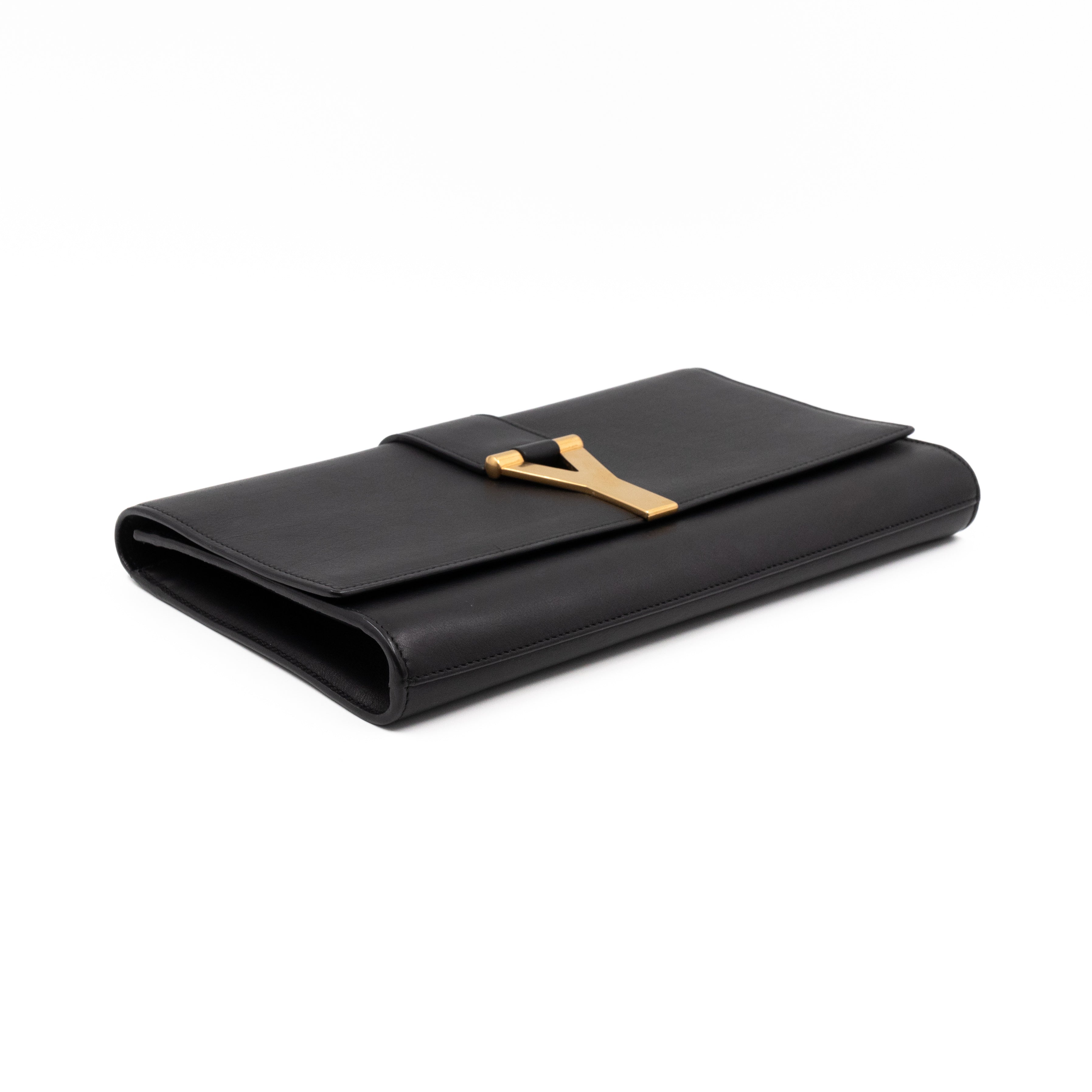 Chyc Clutch Black Leather